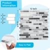 imageArt3d 10Sheet HeavyDuty Peel and Stick Backsplash Waterproof Wall Tiles Stick on Kitchen Backsplash Living Space Carrara GreyCarrara Grey