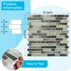 imageArt3d 10Sheet HeavyDuty Peel and Stick Backsplash Waterproof Wall Tiles Stick on Kitchen Backsplash Living Space Carrara GreyDark Brown