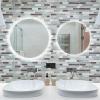 imageArt3d 10Sheet HeavyDuty Peel and Stick Backsplash Waterproof Wall Tiles Stick on Kitchen Backsplash Living Space Carrara GreyGray  Blue