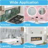 imageArt3d 12 x 12 Inch HeavyDuty Peel and Stick Backsplash SelfAdhesive Wall Tiles for Kitchen Bathroom Decor 10Pack WhiteDark Green