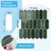 imageArt3d 12 x 12 Inch HeavyDuty Peel and Stick Backsplash SelfAdhesive Wall Tiles for Kitchen Bathroom Decor 10Pack WhiteDark Green