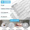 imageArt3d 12 x 12 Inch HeavyDuty Peel and Stick Backsplash SelfAdhesive Wall Tiles for Kitchen Bathroom Decor 10Pack WhiteGray Marble