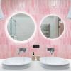 imageArt3d 12 x 12 Inch HeavyDuty Peel and Stick Backsplash SelfAdhesive Wall Tiles for Kitchen Bathroom Decor 10Pack WhitePink