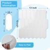 imageArt3d 12 x 12 Inch HeavyDuty Peel and Stick Backsplash SelfAdhesive Wall Tiles for Kitchen Bathroom Decor 10Pack WhiteWhite