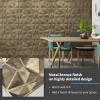 imageArt3d Textures 3D Wall Panels Antique Gold Diamond Design for Interior Wall Decor Pack of 12 Tiles 32 Sq Ft PVCAntique Gold