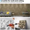 imageArt3d Textures 3D Wall Panels Antique Gold Diamond Design for Interior Wall Decor Pack of 12 Tiles 32 Sq Ft PVCAntique Gold