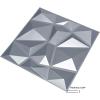 imageArt3d Textures 3D Wall Panels Antique Gold Diamond Design for Interior Wall Decor Pack of 12 Tiles 32 Sq Ft PVCMatt Grey