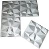 imageArt3d Textures 3D Wall Panels Antique Gold Diamond Design for Interior Wall Decor Pack of 12 Tiles 32 Sq Ft PVCMatt Grey