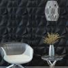 imageArt3d Textures 3D Wall Panels Antique Gold Diamond Design for Interior Wall Decor Pack of 12 Tiles 32 Sq Ft PVCSmoky Black