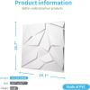 imageArt3d Textures 3D Wall Panels Antique Gold Diamond Design for Interior Wall Decor Pack of 12 Tiles 32 Sq Ft PVCWhite