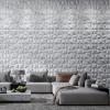 imageArt3d Textures 3D Wall Panels Antique Gold Diamond Design for Interior Wall Decor Pack of 12 Tiles 32 Sq Ft PVCWhite Marble