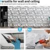 imageArt3d Textures 3D Wall Panels Antique Gold Diamond Design for Interior Wall Decor Pack of 12 Tiles 32 Sq Ft PVCWhite Marble