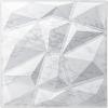 imageArt3d Textures 3D Wall Panels Antique Gold Diamond Design for Interior Wall Decor Pack of 12 Tiles 32 Sq Ft PVCWhite Marble