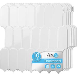 imageArt3d 12 x 12 Inch HeavyDuty Peel and Stick Backsplash SelfAdhesive Wall Tiles for Kitchen Bathroom Decor 10Pack WhiteWhite