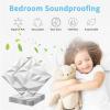 imageArt3d 100 Pack Decorative 3D Wall Panels 97 SqFeet PVC Interior Wall Dcor 118quotx118quot BlackFrost White