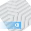 imageArt3d 100 Pack Decorative 3D Wall Panels 97 SqFeet PVC Interior Wall Dcor 118quotx118quot BlackMaze
