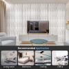 imageArt3d 100 Pack Decorative 3D Wall Panels 97 SqFeet PVC Interior Wall Dcor 118quotx118quot BlackMaze
