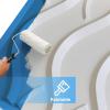 imageArt3d 100 Pack Decorative 3D Wall Panels 97 SqFeet PVC Interior Wall Dcor 118quotx118quot BlackWave