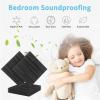 imageArt3d 20 Pack Decorative 3D Wall Panels 19 SqFeet PVC Interior Wall Dcor 118quotx118quot WhiteHorizontal Lines Black