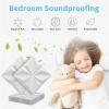 imageArt3d 20 Pack Decorative 3D Wall Panels 19 SqFeet PVC Interior Wall Dcor 118quotx118quot WhiteLucky Leaves White