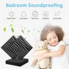 imageArt3d 20 Pack Decorative 3D Wall Panels 19 SqFeet PVC Interior Wall Dcor 118quotx118quot WhiteWavy Black