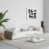 imageArt3d 20 Pack Decorative 3D Wall Panels 19 SqFeet PVC Interior Wall Dcor 118quotx118quot WhiteWhite