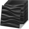 3D Wavy Black