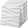 3D Wavy White