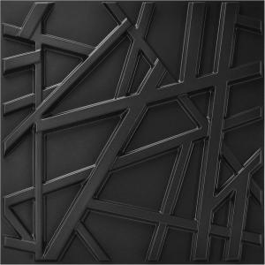 imageArt3d 20 Pack Decorative 3D Wall Panels 19 SqFeet PVC Interior Wall Dcor 118quotx118quot WhiteGeometric Black