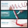 imageArt3d 10 Ft Flexible Trim Caulk Strip Peel and Stick Trim for Molding Tile Edge Ceiling Wall Corner in BlackSilver