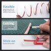 imageArt3d 10 Ft Flexible Trim Caulk Strip Peel and Stick Trim for Molding Tile Edge Ceiling Wall Corner in BlackWhite