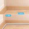imageArt3d 10 Ft Flexible Trim Caulk Strip Peel and Stick Trim for Molding Tile Edge Ceiling Wall Corner in BlackWhite