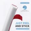 imageArt3d 10 Ft Flexible Trim Caulk Strip Peel and Stick Trim for Molding Tile Edge Ceiling Wall Corner in BlackWhite