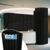 imageArt3d 4Pack Acoustic Wood Slat Wall Panel Sample  59 x 47 Inch Sound Absorbing Panels 4 ColorsBlackwood