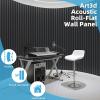 imageArt3d 4Pack Acoustic Wood Slat Wall Panel Sample  59 x 47 Inch Sound Absorbing Panels 4 ColorsBlackwood