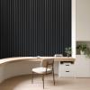 imageArt3d 4Pack Acoustic Wood Slat Wall Panel Sample  59 x 47 Inch Sound Absorbing Panels 4 ColorsBlackwood