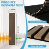 imageArt3d 4Pack Acoustic Wood Slat Wall Panel Sample  59 x 47 Inch Sound Absorbing Panels 4 ColorsEbony