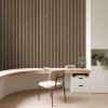 imageArt3d 4Pack Acoustic Wood Slat Wall Panel Sample  59 x 47 Inch Sound Absorbing Panels 4 ColorsEbony