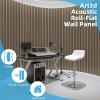 imageArt3d 4Pack Acoustic Wood Slat Wall Panel Sample  59 x 47 Inch Sound Absorbing Panels 4 ColorsEbony