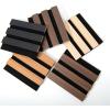 imageArt3d 4Pack Acoustic Wood Slat Wall Panel Sample  59 x 47 Inch Sound Absorbing Panels 4 ColorsMulticolored4 Colors