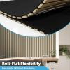 imageArt3d 4Pack Acoustic Wood Slat Wall Panel Sample  59 x 47 Inch Sound Absorbing Panels 4 ColorsOak