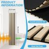imageArt3d 4Pack Acoustic Wood Slat Wall Panel Sample  59 x 47 Inch Sound Absorbing Panels 4 ColorsOak