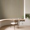 imageArt3d 4Pack Acoustic Wood Slat Wall Panel Sample  59 x 47 Inch Sound Absorbing Panels 4 ColorsOak