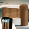imageArt3d 4Pack Acoustic Wood Slat Wall Panel Sample  59 x 47 Inch Sound Absorbing Panels 4 ColorsTeak