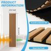 imageArt3d 4Pack Acoustic Wood Slat Wall Panel Sample  59 x 47 Inch Sound Absorbing Panels 4 ColorsTeak