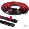 imageArt3d 10 Ft Flexible Trim Caulk Strip Peel and Stick Trim for Molding Tile Edge Ceiling Wall Corner in BlackBlack