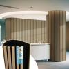 imageArt3d 4Pack Acoustic Wood Slat Wall Panel Sample  59 x 47 Inch Sound Absorbing Panels 4 ColorsOak