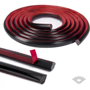 imageArt3d 10 Ft Flexible Trim Caulk Strip Peel and Stick Trim for Molding Tile Edge Ceiling Wall Corner in BlackBlack