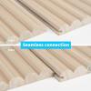 imageArt3d Fluted Wood Panel for Wall and Ceiling Beaded Accent molding for Home Decoration Pack of 4pcs  1pc EndTrim Size 108 x 57in Beaded WalnutBeaded Ashtree