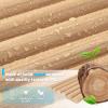 imageArt3d Fluted Wood Panel for Wall and Ceiling Beaded Accent molding for Home Decoration Pack of 4pcs  1pc EndTrim Size 108 x 57in Beaded WalnutBeaded Oak